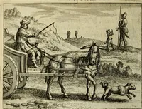 An illustration from Phaedri, Augusti Caesaris liberti, Fabularum Aesopiarum libri quinque ; notis perpetuis illustrati, & cum integris aliorum observationibvs (1667)