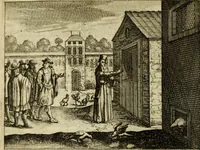 An illustration from Phaedri, Augusti Caesaris liberti, Fabularum Aesopiarum libri quinque ; notis perpetuis illustrati, & cum integris aliorum observationibvs (1667)
