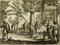 An illustration from Phaedri, Augusti Caesaris liberti, Fabularum Aesopiarum libri quinque ; notis perpetuis illustrati, & cum integris aliorum observationibvs (1667)