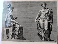 An illustration from Philippi RubenI Electorum libri II : in quibus antiqui ritus, emendationes, censurae : eiusdem ad Iustum Lipsium poëmatia (1608)