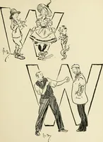 An illustration from Phil May's ABC; fifty-two original designs forming two humorous alphabets from A to Z (1897)