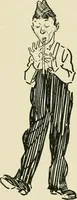 An illustration from Phil May's ABC; fifty-two original designs forming two humorous alphabets from A to Z (1897)