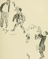 An illustration from Phil May's ABC; fifty-two original designs forming two humorous alphabets from A to Z (1897)