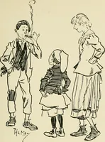 An illustration from Phil May's ABC; fifty-two original designs forming two humorous alphabets from A to Z (1897)