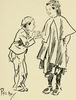 An illustration from Phil May's ABC; fifty-two original designs forming two humorous alphabets from A to Z (1897)