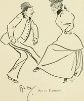 An illustration from Phil May's ABC; fifty-two original designs forming two humorous alphabets from A to Z (1897)