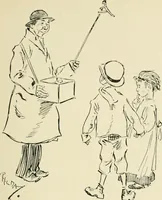 An illustration from Phil May's ABC; fifty-two original designs forming two humorous alphabets from A to Z (1897)