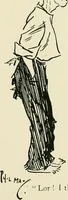An illustration from Phil May's ABC; fifty-two original designs forming two humorous alphabets from A to Z (1897)