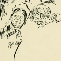 An illustration from Phil May's ABC; fifty-two original designs forming two humorous alphabets from A to Z (1897)