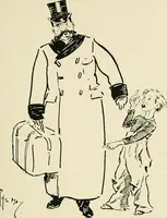 An illustration from Phil May's ABC; fifty-two original designs forming two humorous alphabets from A to Z (1897)