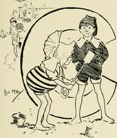 An illustration from Phil May's ABC; fifty-two original designs forming two humorous alphabets from A to Z (1897)