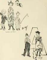 An illustration from Phil May's ABC; fifty-two original designs forming two humorous alphabets from A to Z (1897)