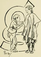 An illustration from Phil May's ABC; fifty-two original designs forming two humorous alphabets from A to Z (1897)