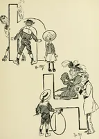 An illustration from Phil May's ABC; fifty-two original designs forming two humorous alphabets from A to Z (1897)