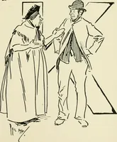 An illustration from Phil May's ABC; fifty-two original designs forming two humorous alphabets from A to Z (1897)
