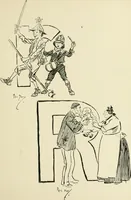 An illustration from Phil May's ABC; fifty-two original designs forming two humorous alphabets from A to Z (1897)