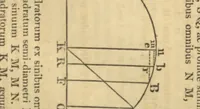 An illustration from Philosophiae naturalis principia mathematica. Perpetuis commentariis illustrata, communi studio Thomae Le Seur et Francisci Jacquier (1822)