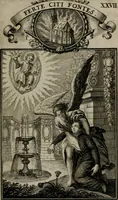 Picture 32 of 45 from Philosophia sacra, sive, Vita divi Stanislai Kostka, Soc. Jesu : iconismis et documentis moralibus illustr[a]ta, ac ejusdem divi praeviis apotheoseos honoribus humillimè consecrata (1715), leaf 170