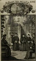 Picture 33 of 45 from Philosophia sacra, sive, Vita divi Stanislai Kostka, Soc. Jesu : iconismis et documentis moralibus illustr[a]ta, ac ejusdem divi praeviis apotheoseos honoribus humillimè consecrata (1715), leaf 176