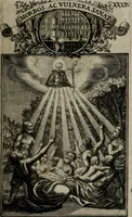 An illustration from Philosophia sacra, sive, Vita divi Stanislai Kostka, Soc. Jesu : iconismis et documentis moralibus illustr[a]ta, ac ejusdem divi praeviis apotheoseos honoribus humillimè consecrata (1715)