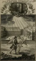 Picture 20 of 45 from Philosophia sacra, sive, Vita divi Stanislai Kostka, Soc. Jesu : iconismis et documentis moralibus illustr[a]ta, ac ejusdem divi praeviis apotheoseos honoribus humillimè consecrata (1715), leaf 98