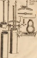 An illustration from The philosophical works of the Honourable Robert Boyle esq.: abridged, methodized, and disposed under the general heads of physics, statics, pneumatics, natural history, chymistry, and medicine (1725)