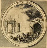 An illustration from Meteorologia philosophico-politica : in duodecim dissertationes per quaestiones meteorologicas & conclusiones politicas divisa, appositisque symbolis illustrata ... (1698)