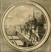 Picture 54 of 90 from Meteorologia philosophico-politica : in duodecim dissertationes per quaestiones meteorologicas & conclusiones politicas divisa, appositisque symbolis illustrata ... (1698), leaf 177