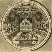 An illustration from Meteorologia philosophico-politica : in duodecim dissertationes per quaestiones meteorologicas & conclusiones politicas divisa, appositisque symbolis illustrata ... (1698)