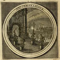 An illustration from Meteorologia philosophico-politica : in duodecim dissertationes per quaestiones meteorologicas & conclusiones politicas divisa, appositisque symbolis illustrata ... (1698)