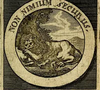 An illustration from Philothei [pseud.] Christliche sinne-bilder auss dem lateinischen ins teutsch gecracht (1679)