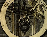 An illustration from Philothei [pseud.] Christliche sinne-bilder auss dem lateinischen ins teutsch gecracht (1679)
