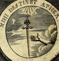 An illustration from Philothei [pseud.] Christliche sinne-bilder auss dem lateinischen ins teutsch gecracht (1679)
