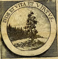 An illustration from Philothei [pseud.] Christliche sinne-bilder auss dem lateinischen ins teutsch gecracht (1679)