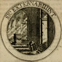 An illustration from Philothei Symbola christiana : quibus idea hominis christiani exprimitur (1682)