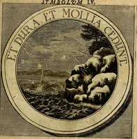 An illustration from Philothei symbola christiana : quibus idea hominis christiani exprimitur (1677)