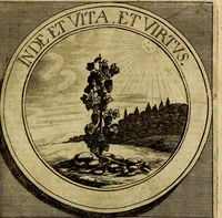 An illustration from Philothei symbola christiana : quibus idea hominis christiani exprimitur (1677)