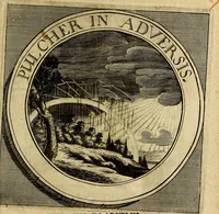 An illustration from Philothei symbola christiana : quibus idea hominis christiani exprimitur (1677)