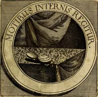 An illustration from Philothei symbola christiana : quibus idea hominis christiani exprimitur (1677)
