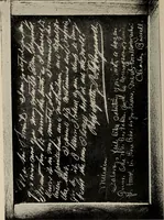 An illustration from Photographic copies of written messages from the spirit world : more than one hundred written communications from those who dwell in spirit life, including messages from Henry Ward Beecher ... and many others : with commentaries concerning conditions which obtain in spirit life based upon facts gathered from these messages and from many other sources (1918)