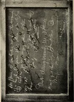 An illustration from Photographic copies of written messages from the spirit world : more than one hundred written communications from those who dwell in spirit life, including messages from Henry Ward Beecher ... and many others : with commentaries concerning conditions which obtain in spirit life based upon facts gathered from these messages and from many other sources (1918)