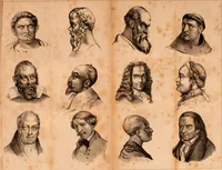 An illustration from Phrenologische Bilder : zur Naturlehre des menschlichen Geistes und deren Anwendung Wissenschaft und Leben (1855)