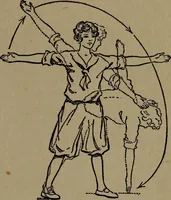 An illustration from Physical health and recreation for girls; a handbook for girls and volunteer leaders (1920)