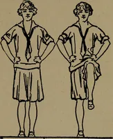 An illustration from Physical health and recreation for girls; a handbook for girls and volunteer leaders (1920)