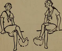 An illustration from Physical health and recreation for girls; a handbook for girls and volunteer leaders (1920)