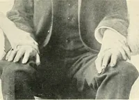 An illustration from The physical phenomena of spiritualism, fraudulent and genuine; being a brief account of the most important historical phenomena; a criticism of their evidential value, and a complete exposition of the methods employed in fraudulently reproducing the same (1908)
