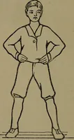 An illustration from Physical training for the elementary schools, gymnastics, games, and rhythmic plays (1917)