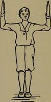 An illustration from Physical training for the elementary schools, gymnastics, games, and rhythmic plays (1917)