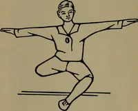 An illustration from Physical training for the elementary schools, gymnastics, games, and rhythmic plays (1917)
