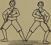 An illustration from Physical training for the elementary schools, gymnastics, games, and rhythmic plays (1917)